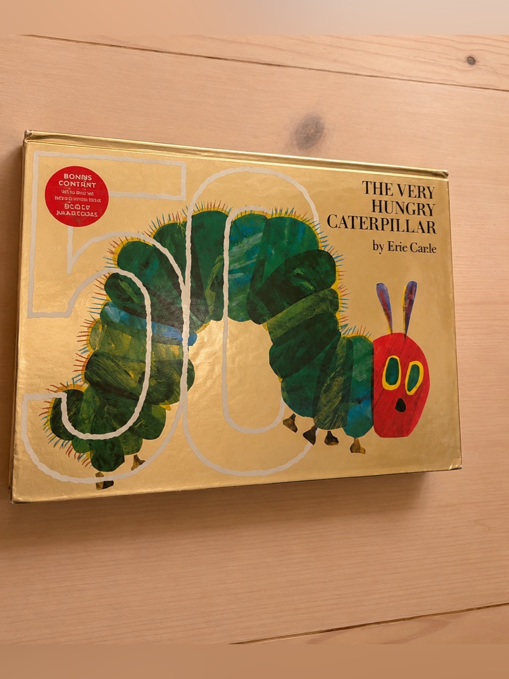 Gold Edition The Very Hungry Caterpillar Hardcover Book Eric Carle